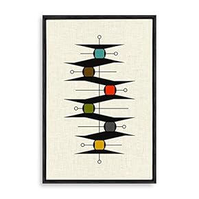 Framed Canvas Wall Art Abstract Colorful Canvas Prints Home Artwork Decoration for Living Room,Bedroom - 16x24 inches