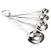 Measuring Spoon,Heavy Duty Stainless Steel Metal Measuring Spoons for Dry or Liquid, Fits in Spice Jar, Set of 4