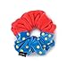 BT21 TATA Character Scrunchie Elastic Hair Tie Band Accessories for Girls, Red/Blue