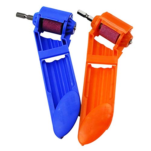 difcuyg5Ozw Portable Electric Twist Drill Bit Grinding,Rustproof Waterproof Wheel Sharpener Powered Part Tool Set Blue