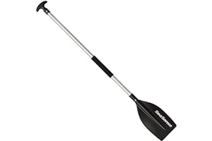SeaSense Aluminum Kayak & Canoe Paddle - Aluminum Shaft, T-Grip, Polypropylene Blade - For Adults, Great for Recreational, Sport, Sea, Whitewater & Fishing Kayaking