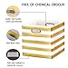 BAIST Fabric Storage Cubes,Fancy Big Collapsible Linen Bed Drawer Storage Baskets Bins Organizers for Playroom Books Toys School Days 4-Pack,White Stripe 11 * 11in