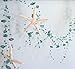 Beach Decor Nautical Beaded Starfish Garland - White Starfish Decorative Garland - 5FT TEAL