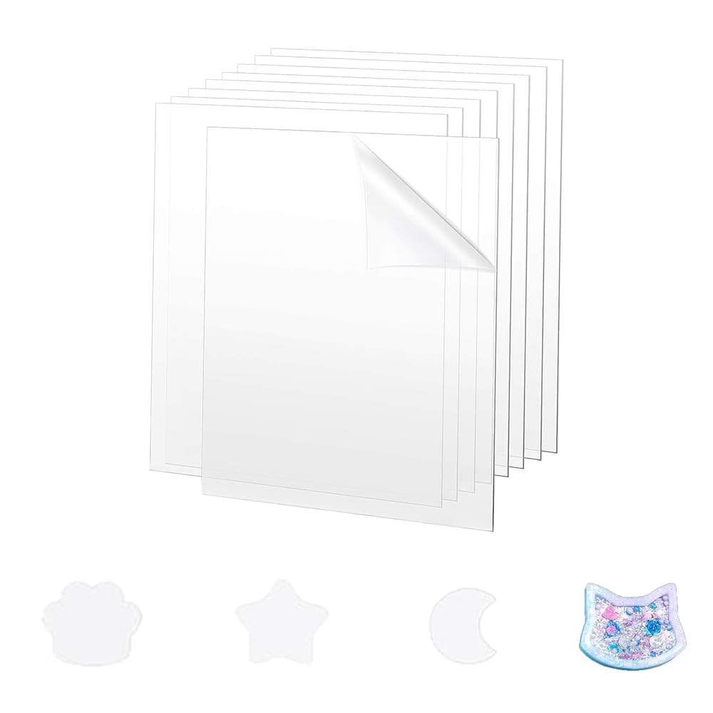 MOCOXYKLXY 流砂型 PPシート 40枚セット 14.8×10.5cm レジン プラシート DIYプラシート 任意の形 流砂シーリングフィルム シェイカーモールド かわいい 手作りプラバン プラ板 シェイカーモールド 流砂型専用 厚さ0.3mm の商品画像