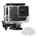 FINEST+ Waterproof Housing Shell for GoPro HERO7 White/Silver Diving Protective Housing Case 45m with Anti Fog and Bracket Accessories for Go Pro Hero 7 White/Silver Action Camera