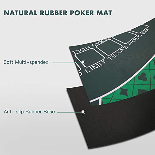 Portable-Rubber-Poker-Mat-Professional-Poker-Mat-Non-Slip-and-Folding-Poker-Card-Tabletop-Layout-with-Carrying-Bag-for-Playing-Cards-Poker-Games-Blackjack-Casino-Use-Dark-Green