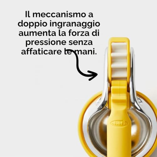 Spremi agrumi Automatico Spremiagrumi Manuale, Acciaio, Giallo, Argento, Panna, Citrus Juicer