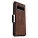 OtterBox Strada Series Case for Galaxy S10 - Retail Packaging - Espresso (Dark Brown/Worn Brown Leather)