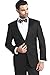 Giorgio Fiorelli Mens 2 Button Tuxedo Suit Modern Fit Black Black 44L