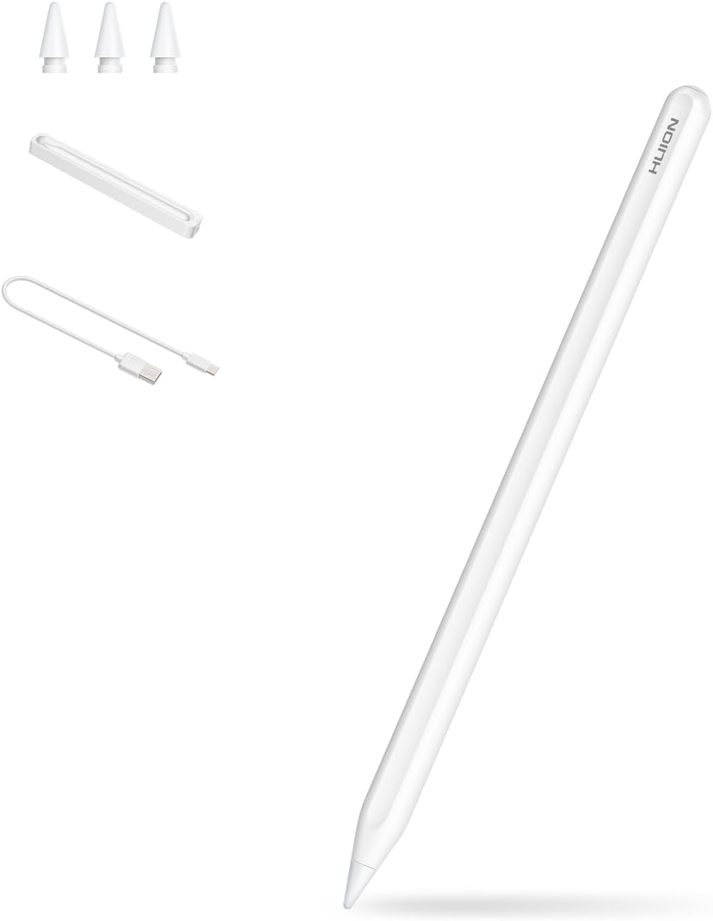 HUION Stylus Pen HA200 Compatible iPad, Magnetic Attachment Wireless Charging and NFC Charging Chamber, Compatible with iPad 6th-9th, iPad Air 3rd-5th, iPad Mini 5th-6th, iPad Pro 3rd-6th Gen