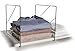 Organize It All Chrome Shelf Dividers Closet Storage Separator, 4-Piece Set, Satin Nickel Finish