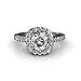 Cate & Chloe Celeste Glory 18k White Gold Ring, Engagement Ring, Wedding & Promise Ring, Silver Ring, White Gold Jewelry