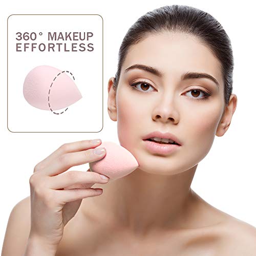 Makeup Sponge Blender with Makeup Sponge Holder and Protective Case,Beauty Sponge Blender for Liquid Make Up,Flawless Cosmetic Tools for Liquid, Powder, BB Cream and Sunscreen