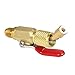 KKmoon Air Conditioning Refrigerant 3PCS Color Coded R410A R134A Shut Valves for AC HVAC Refrigeration Charging Hoses