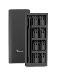 Xiaomi Wiha Juego de destornilladores de precisión, 24 puntas magnéticas, juego de herramientas de destornillador de bolsillo, kit de destornillador mini, kit de herramientas de reparación para electrónica