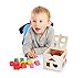 NimNik Wooden Shape Sorting Cube Classic Square Shape Sorter Baby First Blocks Shape-Sorting Toy for Early Learning for 3 Year Olds