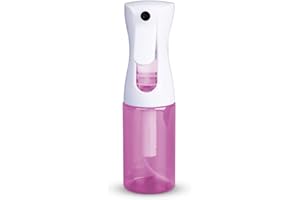 VIGOR PATH Continuous Water Mister Spray Bottle for Hair - Continuous Spray Nano Fine Mist Sprayer - Empty Spray Bottle - Reusable Beauty Spray Bottle - Cleaning, Hairstyling & Plants - 5oz/150ml (Pink)