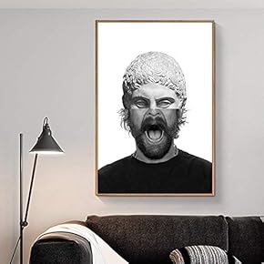 Floating Framed Canvas Wall Art for Living Room, Bedroom Statue Canvas Prints for Home Decoration Ready to Hang - 16x24 inches
