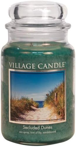 Village Candle Large Fragranced Candle Jar - Secluded Dunes - up to 170 hours burn time