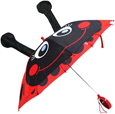Toddler Girls' Ladybug "I Pop Up" Umbrella 3D Handle - One Size