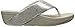 FitFlop Women's Swoop Toe Thong Flip Flop, Silver, 7 M US