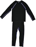 LX Live Xtreme Boys 2PC Base Layer Top and Bottom Set Black (M 8/10)