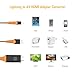 Ivendita 1900 Compatible with iPhone iPad to HDMI Adapter Cable, 1080P Digital AV HDMI Adaptor Connector Cord for iPhone X 8 7 6 Plus 5s 5, iPad, iPod to TV Projector Monitor (Orange A)