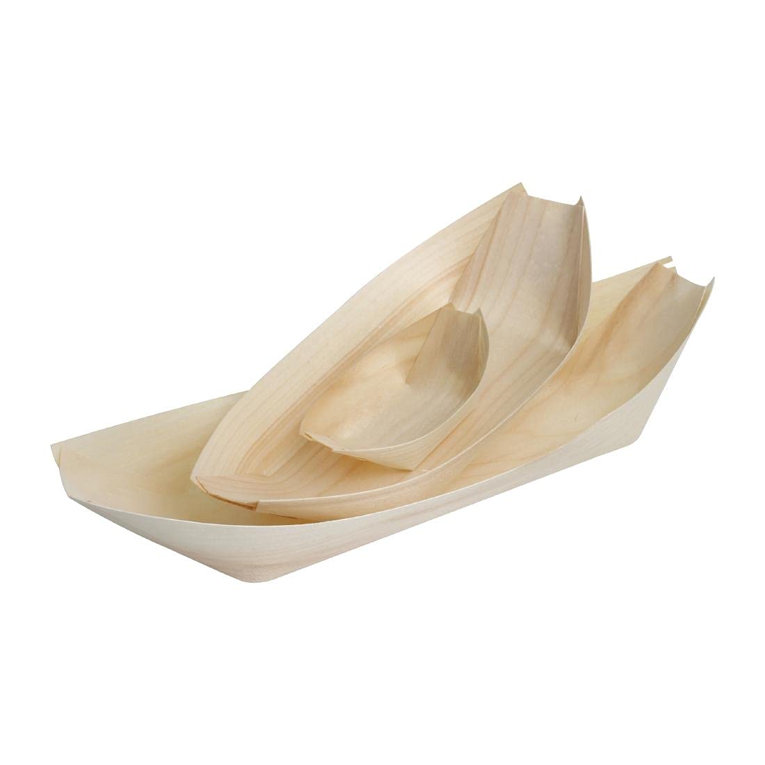 Fiesta Green Poplar Wooden Boat - 80mm (Pack 100)