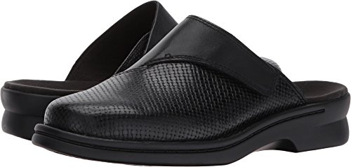 CLARK'S Women's Patty Tayna Mule, Black Leather, 9 W US