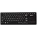 Amazon Basics Wireless Keyboard with Touchpad for Smart TV - US Layout (QWERTY), Black