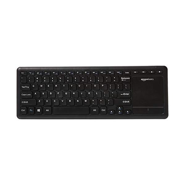 Amazon Basics Wireless Keyboard with Touchpad for Smart TV - US Layout (QWERTY)