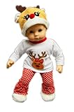 My Brittany's Reindeer Pj and Lounge Set for American Girl Dolls Bitty Baby