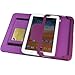KHOMO ® Leather Folio Case with Hand Strap, Wallet and Card Slots for Samsung Galaxy Note 8.0 (Galaxy Note 8.0, Purple)