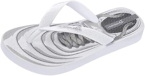 kids white flip flops