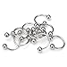Imixlot® 10pcs 18g 4mm ball 13mm steel Circulars Horseshoes Bar Lip Eyebrow Rings Piercing Jewelry