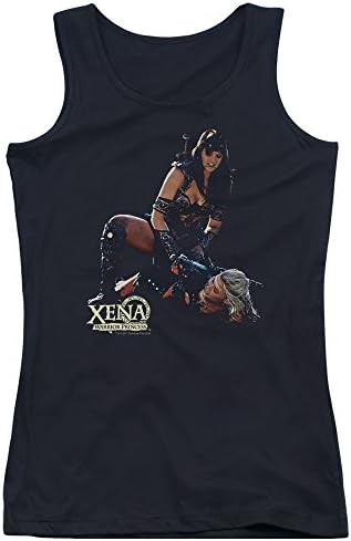 Xena Warrior Princess In Control Juniors Tank Top Shirt BLACK 2X