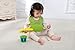 Waterproof Silicone Baby Bibs with Comfortable Fabric Neck, Easi-roll Feeding Bib with Food Catcher Pocket, 2 Pack, Blue/Green, Homwe