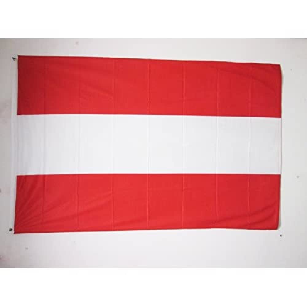 AZ FLAG - Austria Flag - 3x5 Ft - For Outdoor - Austrian Banner Knitted Polyester with Two Plastic Rings - Fade Resistant - Vivid Colors - 3' x 5' Feet - 150x90 Cm