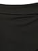 CHARLES RICHARDS Women's Plus Size Asymetric Hem Tulip Plain Mid Waist Shorts Mini Skirt Shorts Black