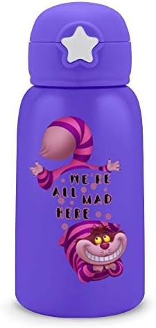水筒 子供用 キッズ ステンレス 真空断熱 保温保冷 直飲み ストロー 4ml チェシャ猫 アリス ボトル キッズボトル スポーツボトル 男の子 女の子 ワンタッチ 軽量 こども水筒 可愛い 携帯便利 プリント Sweatbroadway Com