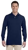 Jerzees 50/50 Men's 5.6 oz. Jersey Polo with Spotshield (J Navy, X-Large)