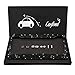 Carfond 7 Row Pure Handmade Waterproof Bling Bling Rhinestones Aluminium Metal License Plate Frame with 2 Holes Bonus Matching Screws Caps (Black)