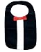 Fancy "Tuxedo" Adult Bib Clothing Protector - Extra-long 21 Inches!