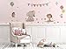 Kids Wall Decals Stickers Nursery Decor Baby Room Decor Nursery Wall Stickers Safari Woodland Scene for Baby Toddler Boys & Girls Rooms Peel and Stick Jungle Animal Stickers Elephant Baby Gift