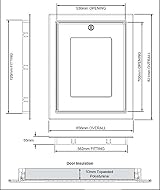 BPS Superior L Compliant Swing Down Loft Hatch 562x726mm Insulated Draught Seal view 9