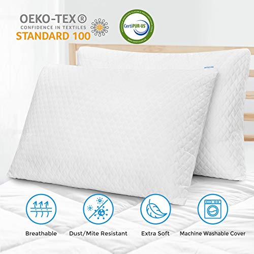 Lifewit Shredded Memory Foam Pillow King Size Premium Adjustable Loft