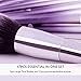 DUcare Makeup Brush Set Professional Synthetic Essential Face Eye Shadow Eyeliner Foundation Blush Lip Powder Liquid Cream Blending Brow Brushes Make Up Brushes Set (Ombré Purple&Silver, 17Pcs)