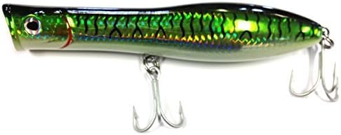 Tsunami Talkin Popper Floating Lure – All Colours/Sizes (Green Mackerel 219 TSTP7 °F 7) by Fishermensource