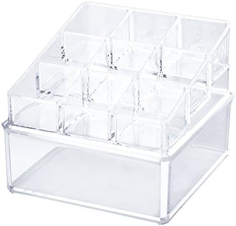 Acrylic Makeup Lipstick Organizer Cosmetic Brush Holder Beauty Display Container for Cotton Swabs