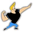 Johnny Bravo Pose Cartoon - Sticker Graphic - Auto, Wall, Laptop, Cell, Truck Sticker for Windows, Cars, Trucks